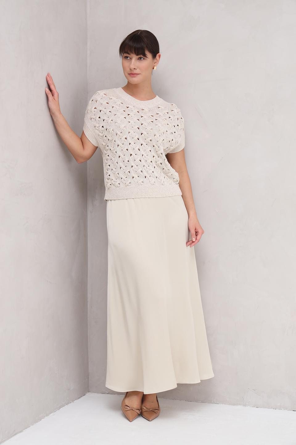 Жилет Bugatti с ажурной вязкой