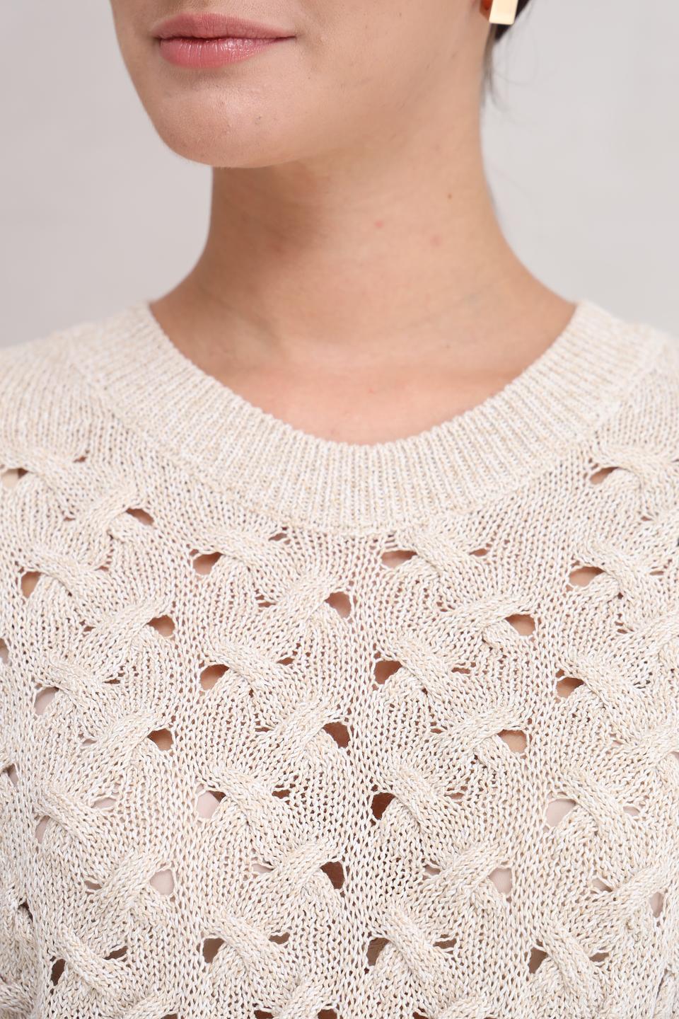 Жилет Bugatti с ажурной вязкой