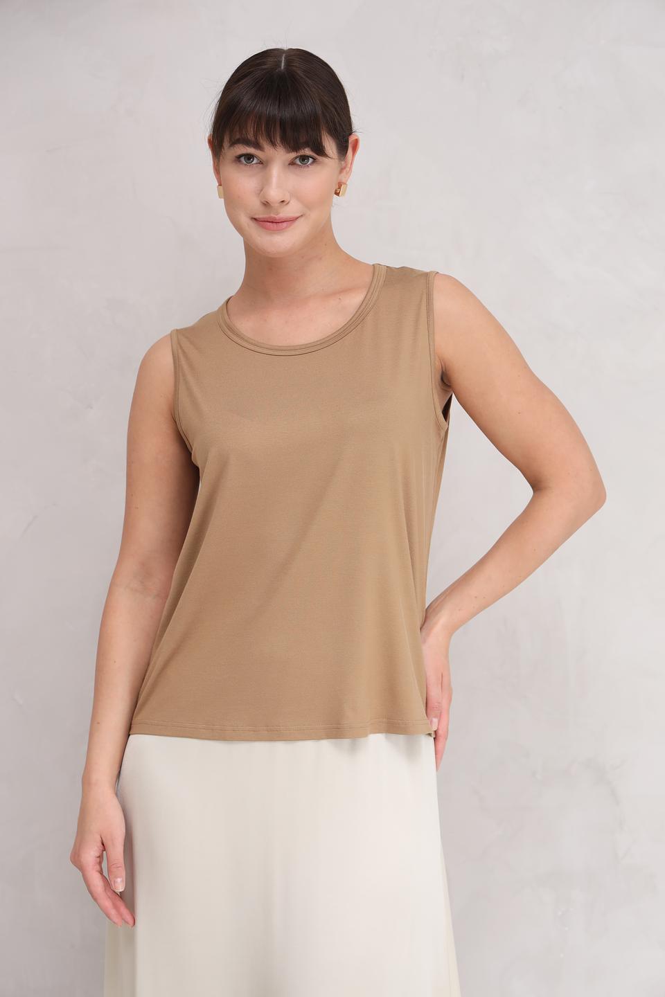 Топ Frank Walder бежевый