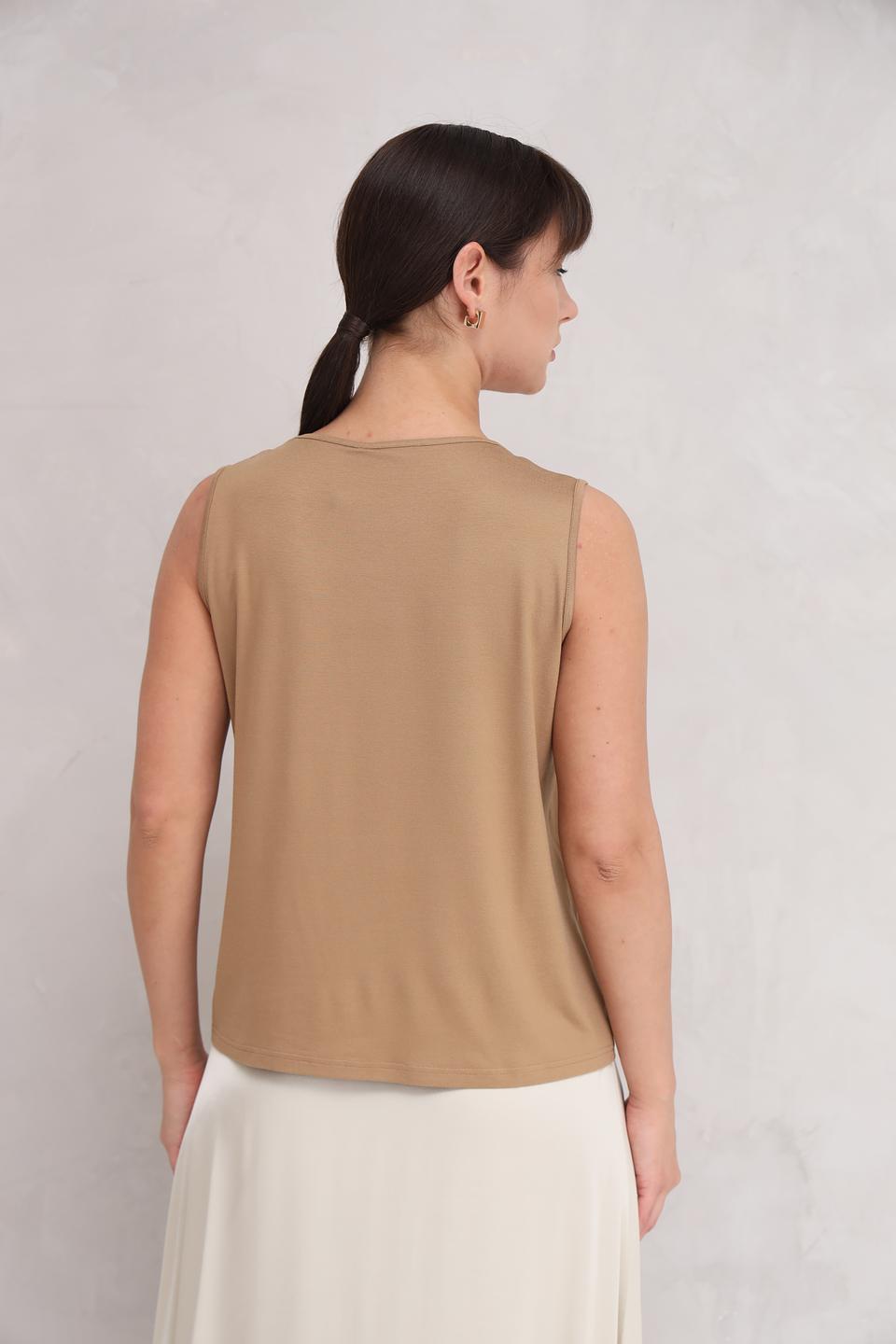 Топ Frank Walder бежевый