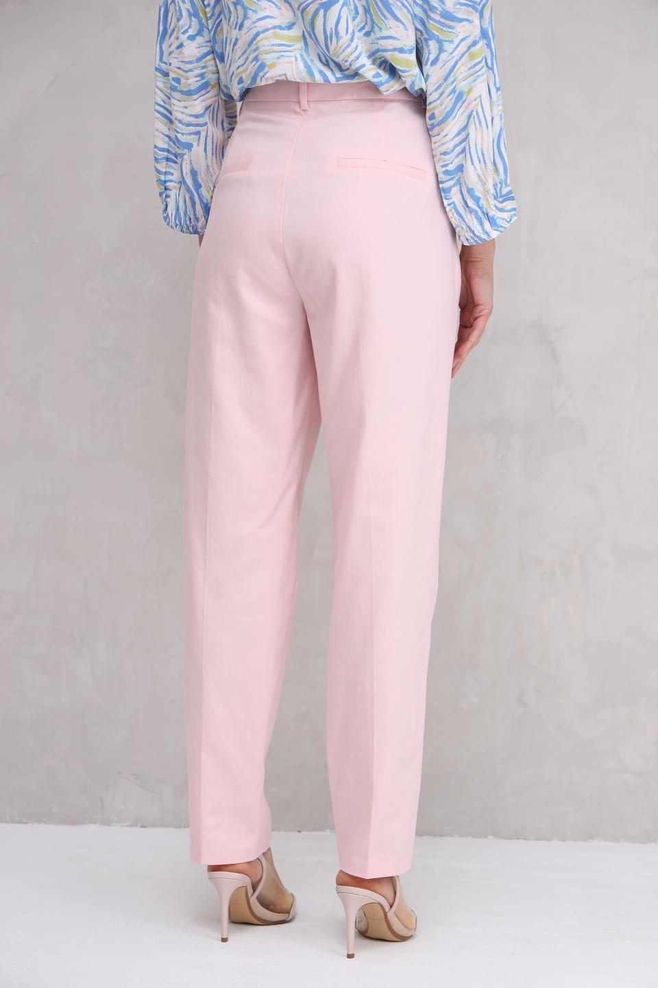 Брюки классические UNQ пудрово-розовые