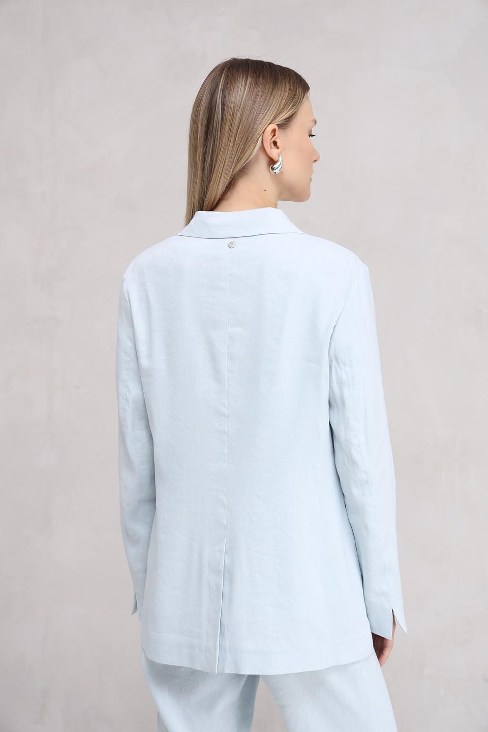 Жакет Marc Cain голубой приталенный