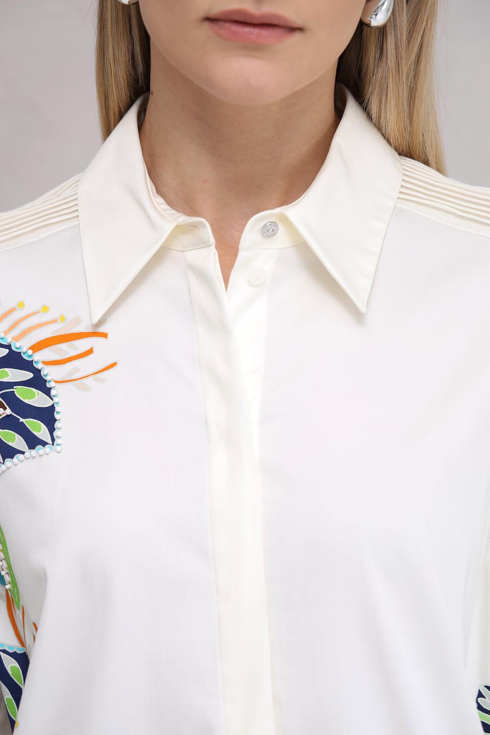 Блуза Marc Cain с цветочным принтом