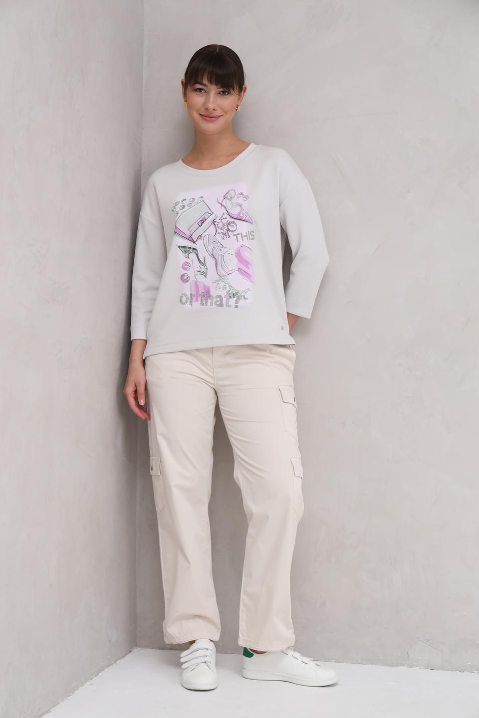 Пуловер Monari с принтом