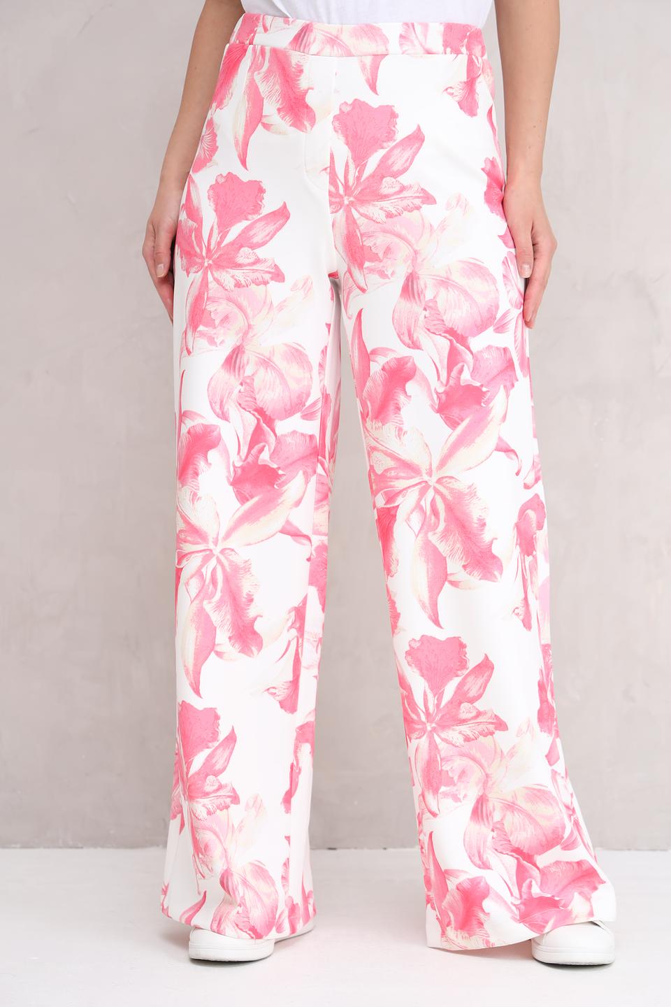 Брюки клёш Monari с цветочным принтом