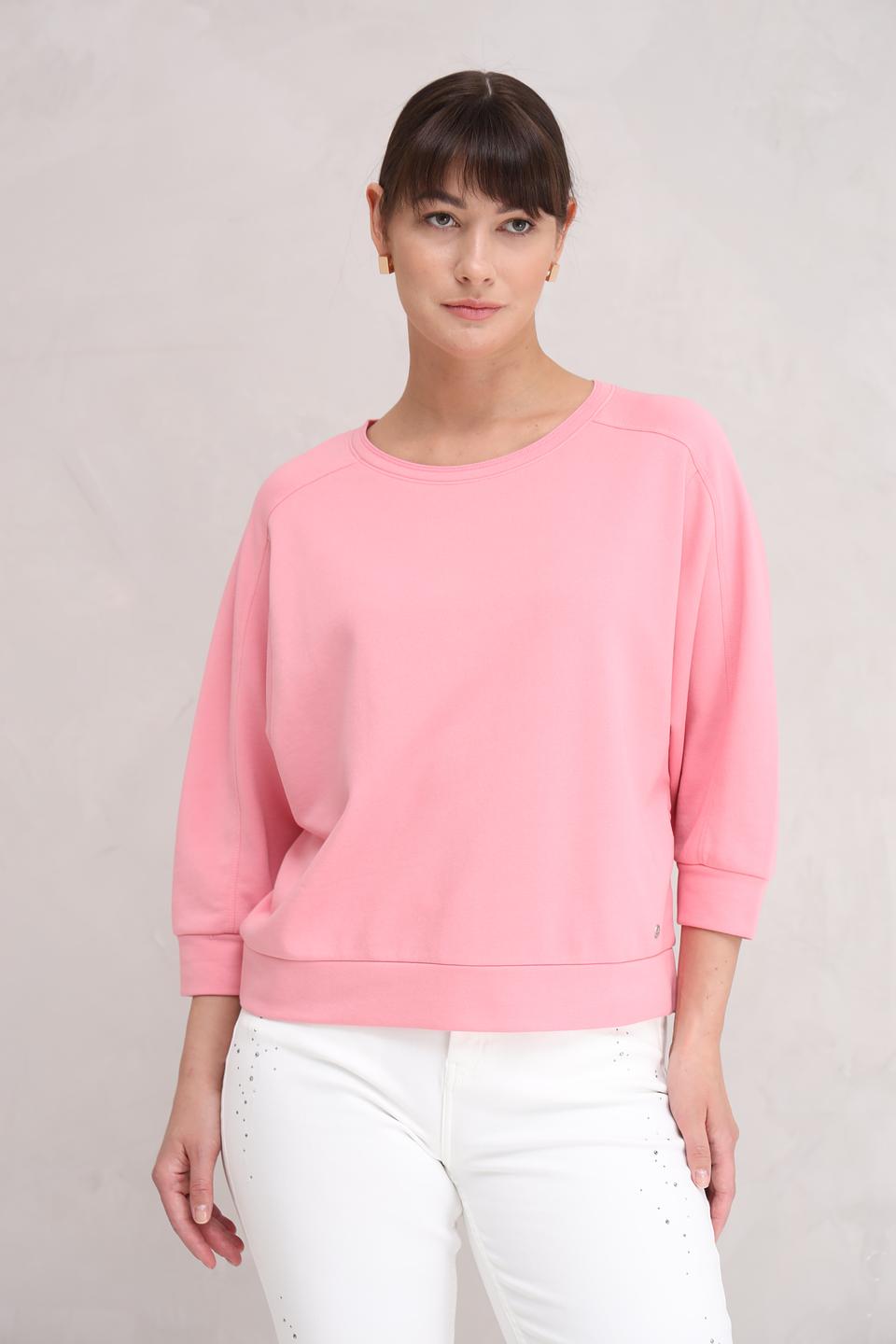 Пуловер Monari розовый с 3/4 рукавом