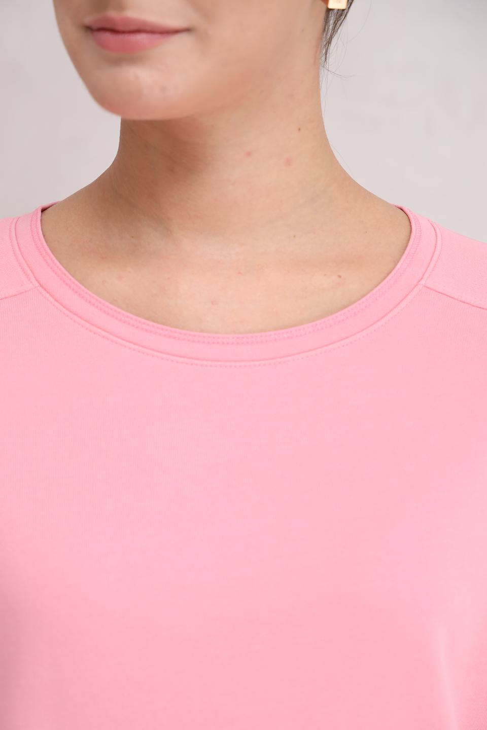 Пуловер Monari розовый с 3/4 рукавом