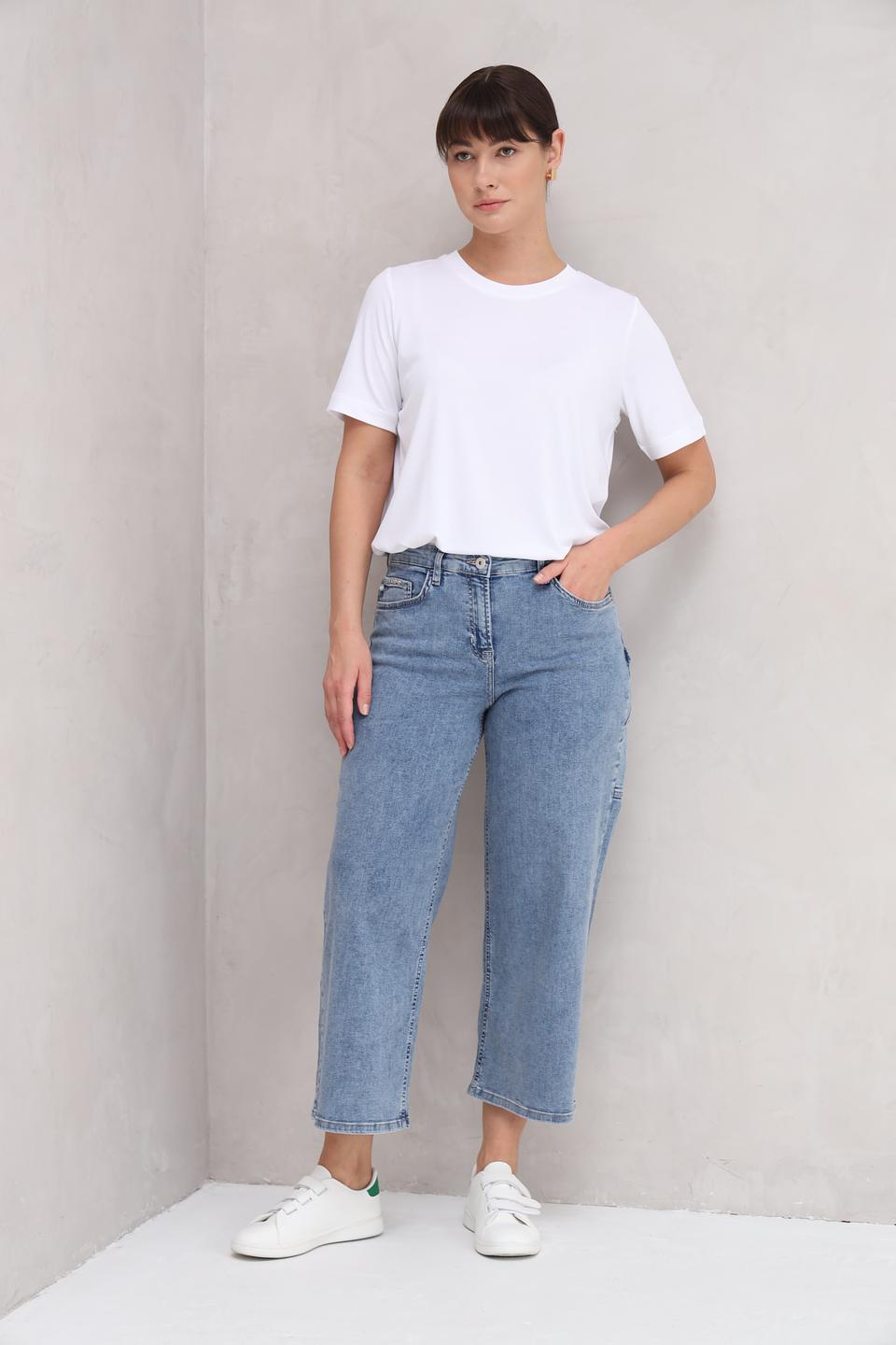 Джинсы Ppep. кюлоты голубые