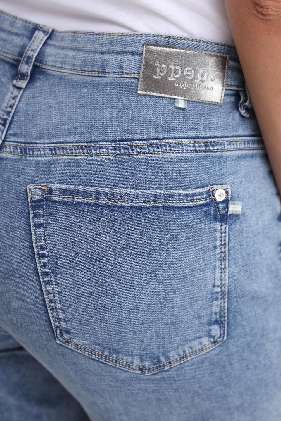 Джинсы Ppep. кюлоты голубые