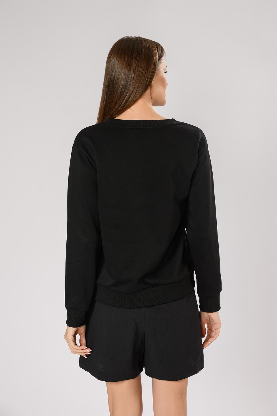 Джемпер Leo & Ugo с принтом чёрный