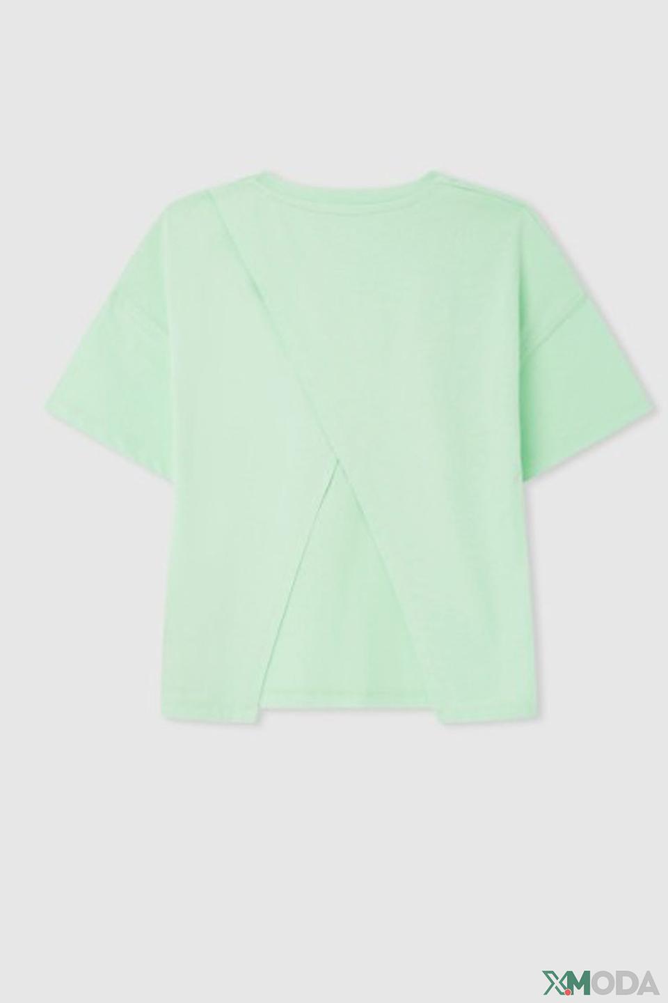 Футболка Pepe Jeans London дев. с принтом лайм