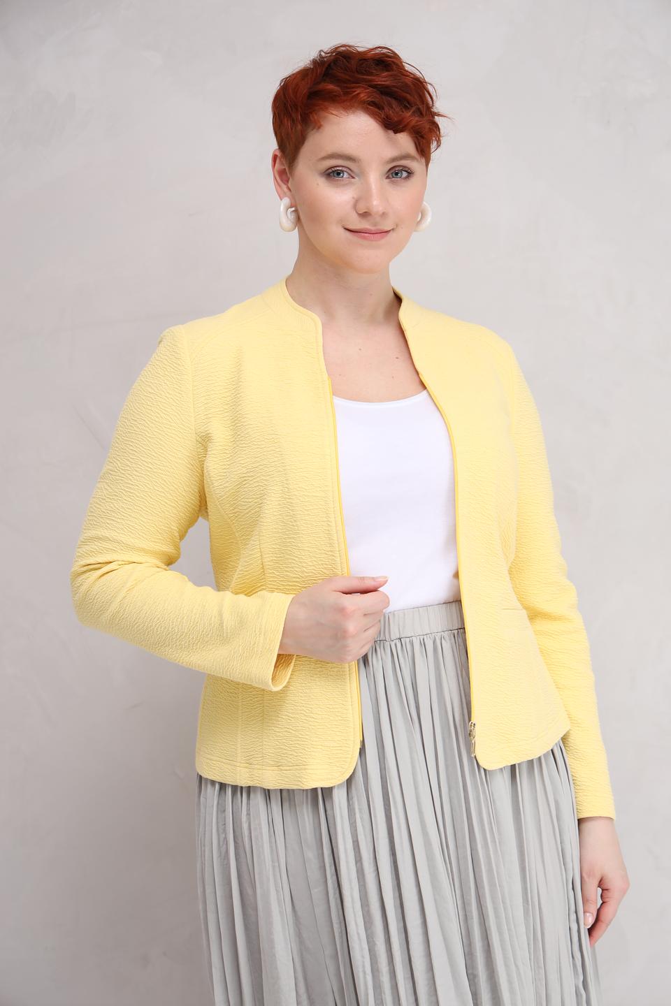 Жакет Frank Walder текстурный жёлтый