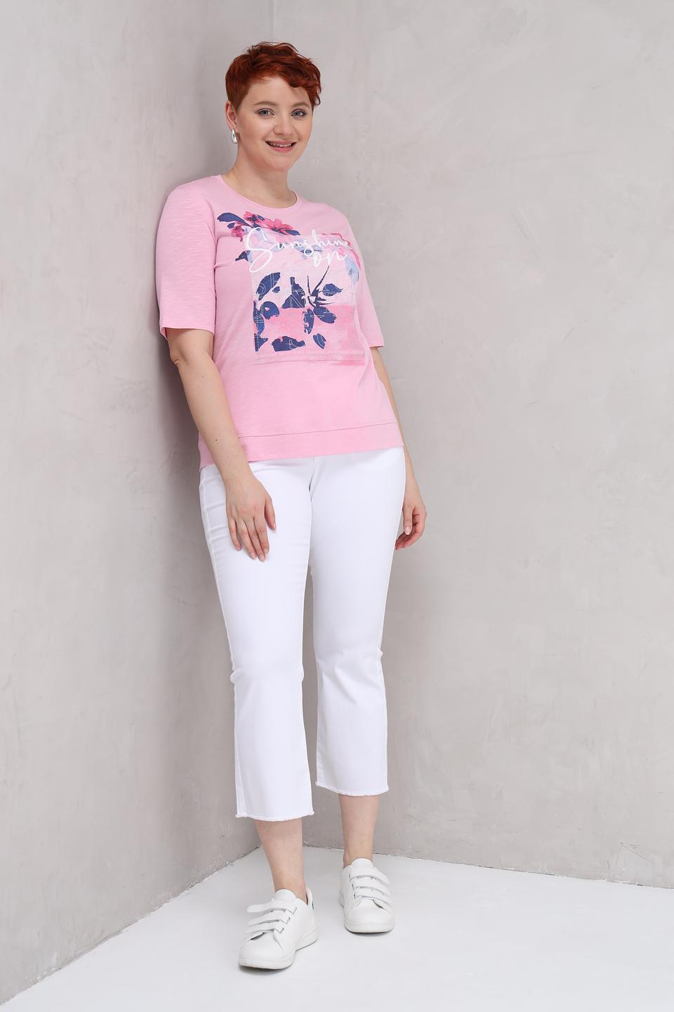 Футболка Rabe collection с принтом роза