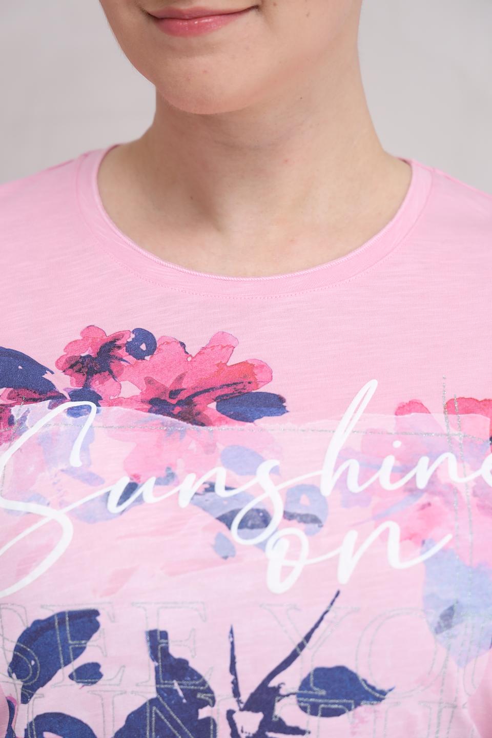 Футболка Rabe collection с принтом роза