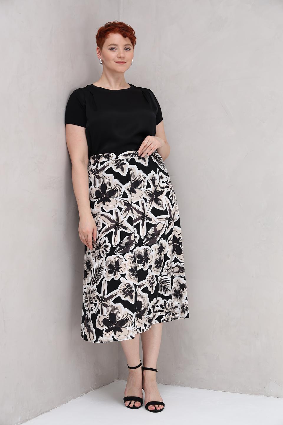 Юбка Lecomte с цветочным принтом