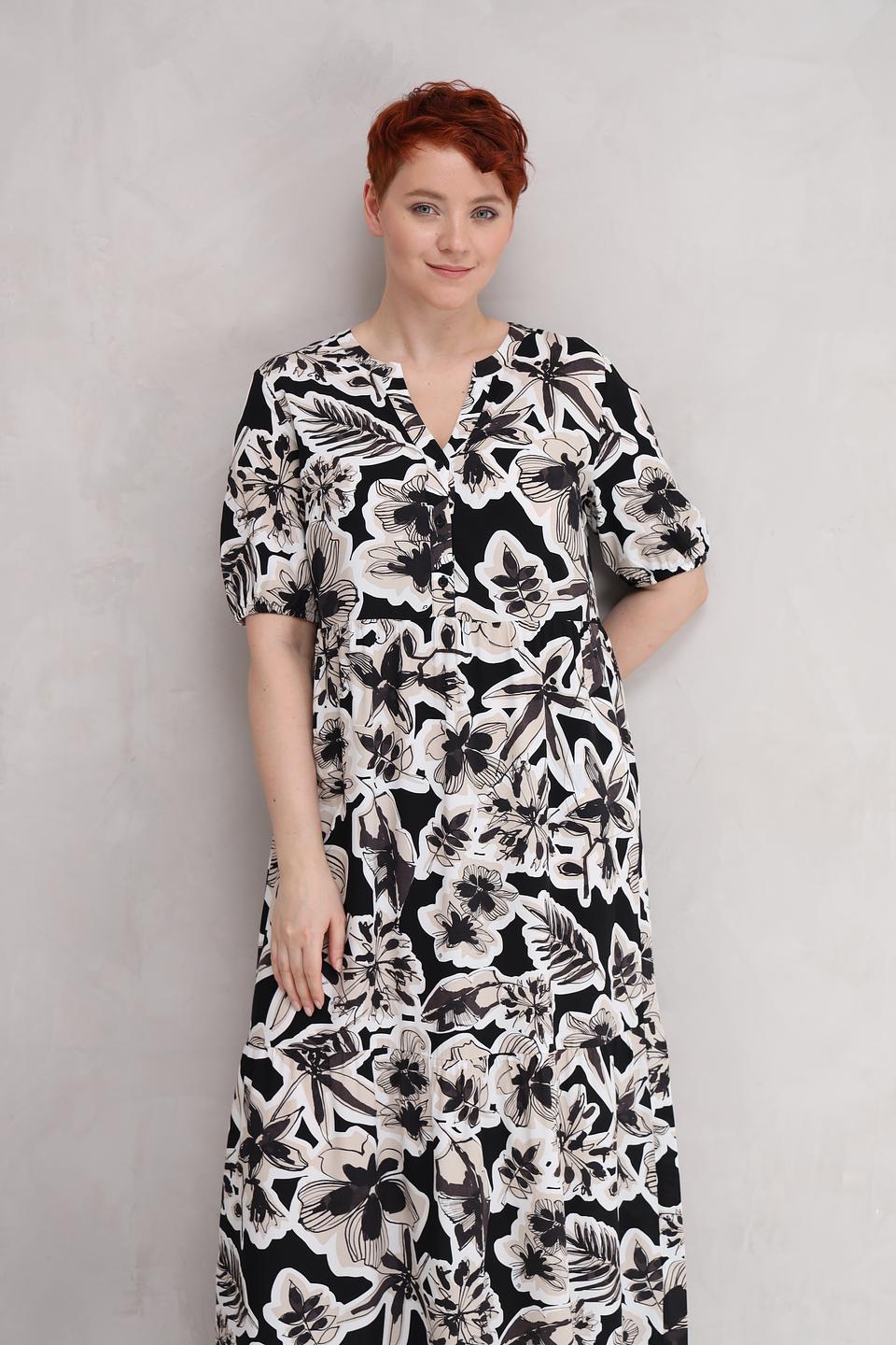 Платье Lecomte с цветочным принтом