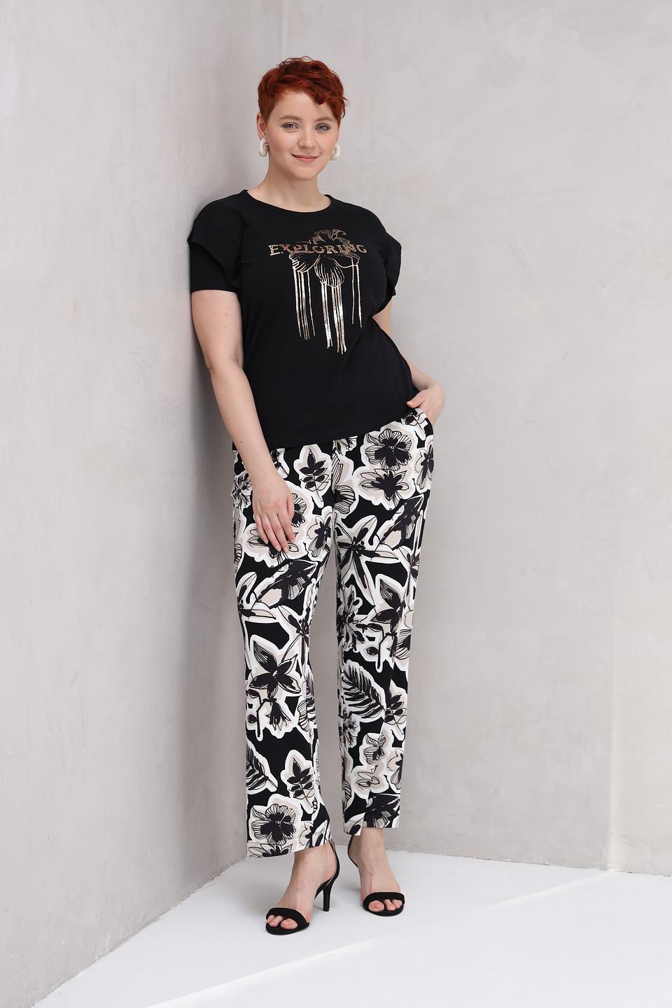 Брюки Lecomte с цветочным принтом