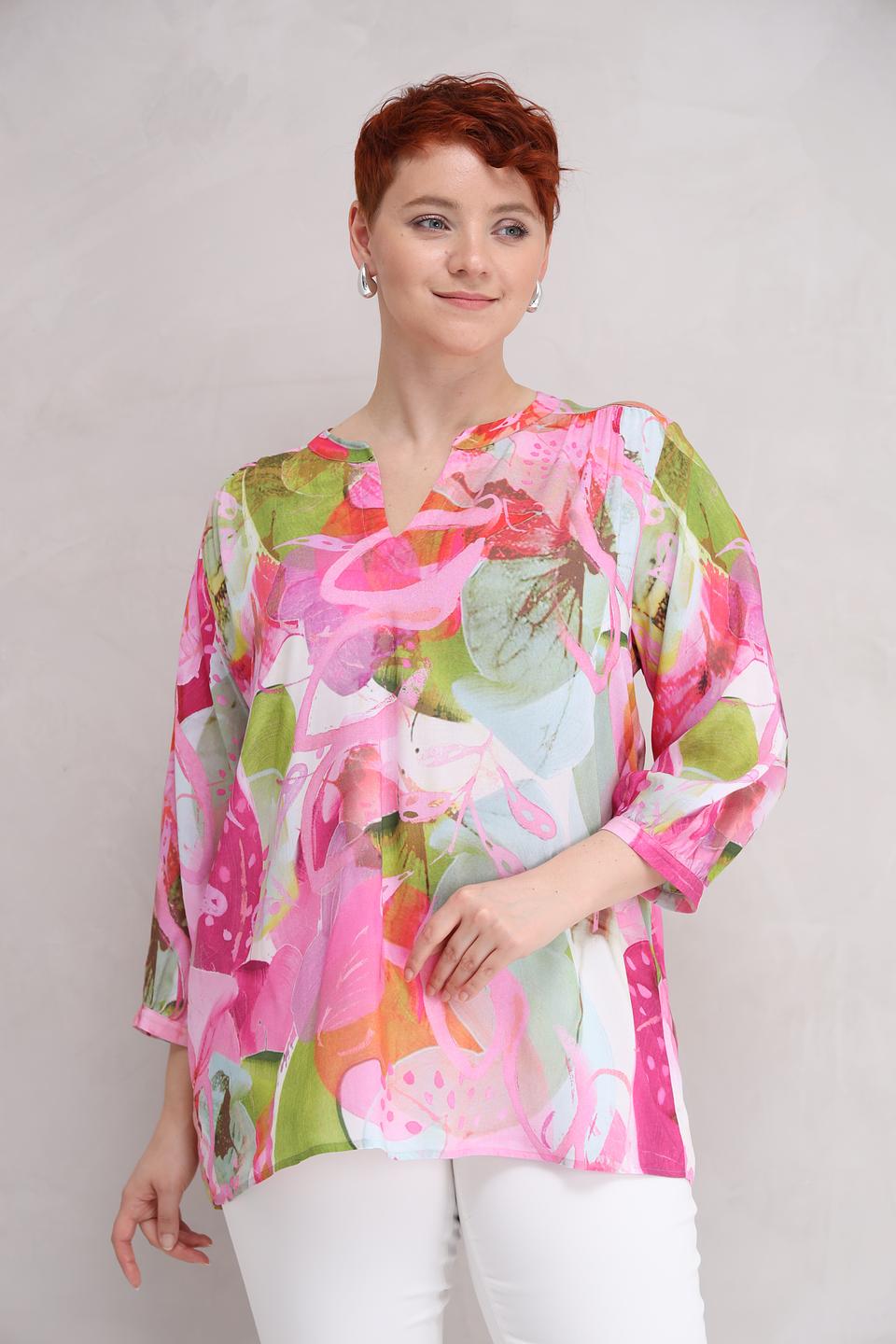 Блуза Lecomte с цветочным принтом