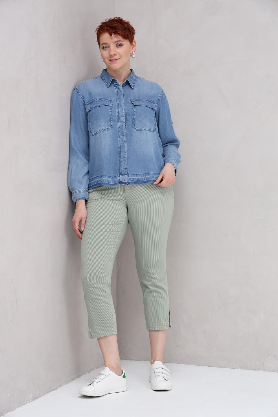 Рубашка Lecomte джинсовая голубая