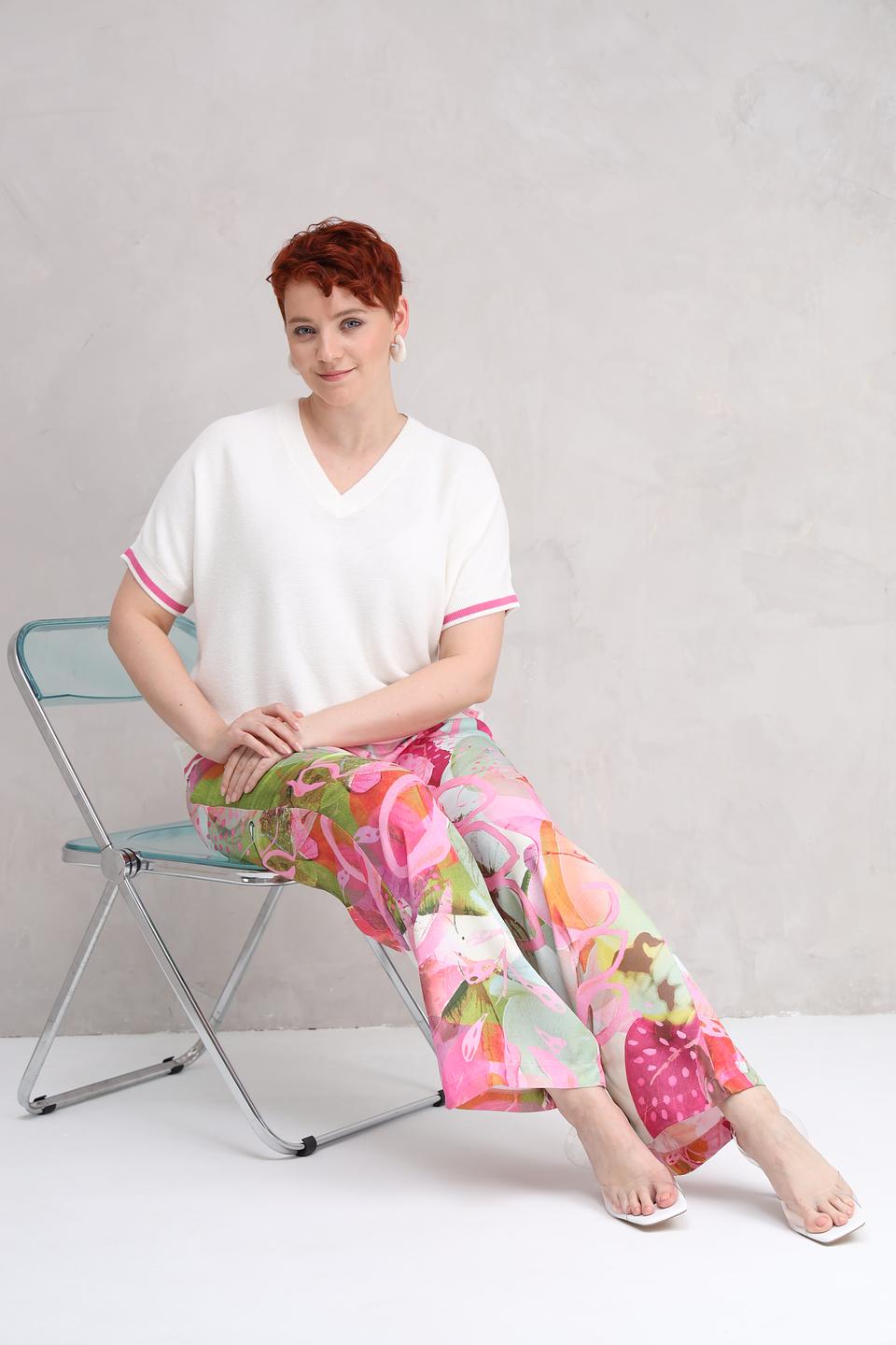 Брюки Lecomte с цветочным принтом