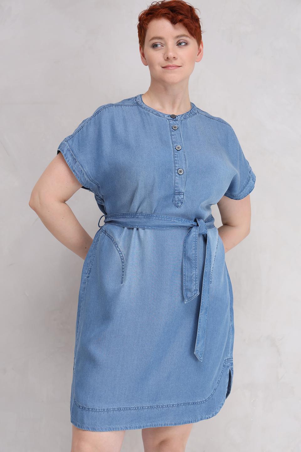 Платье Lecomte джинсовое с поясом