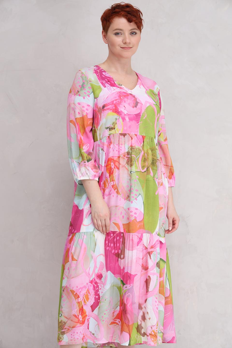 Платье Lecomte с цветочным принтом