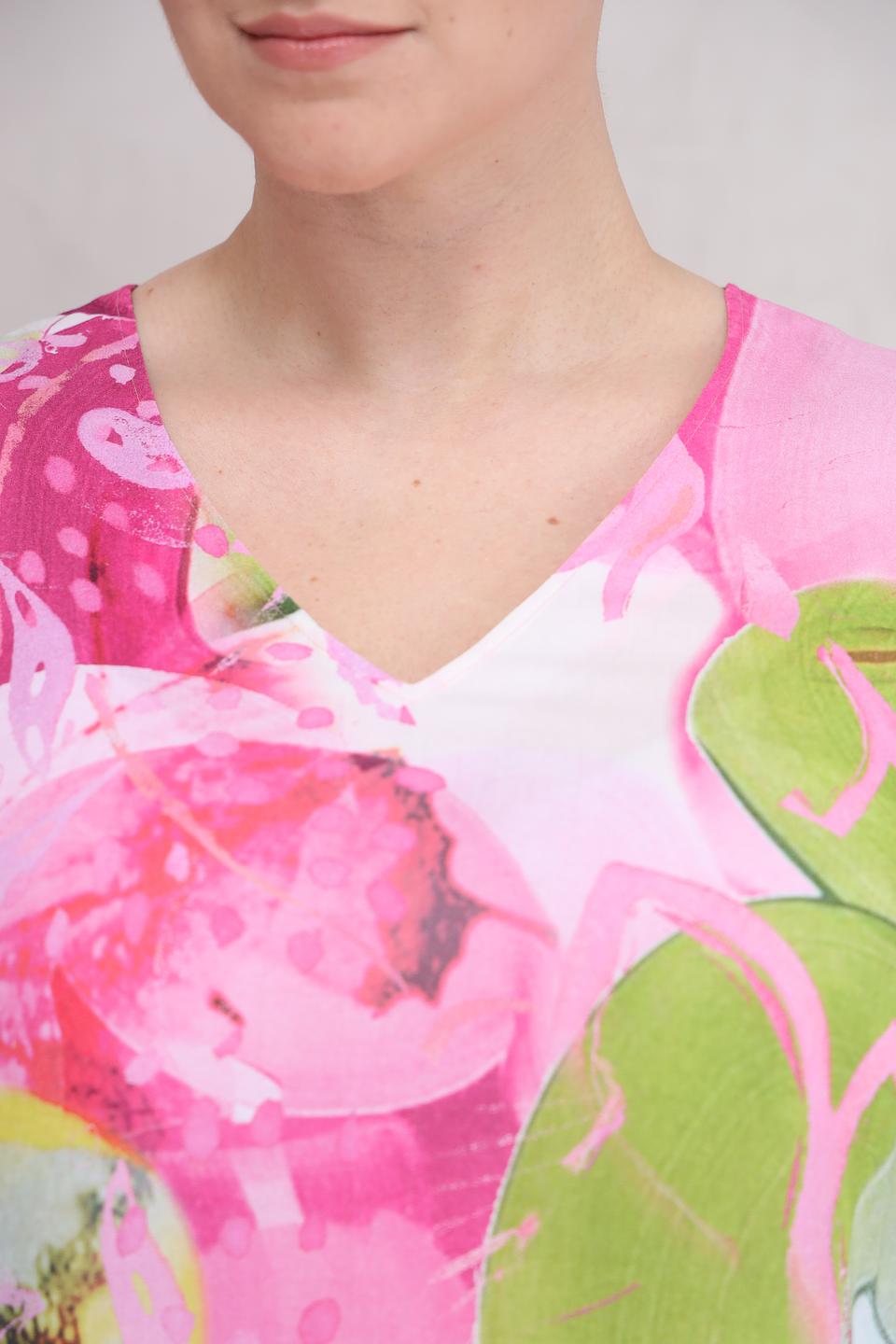 Платье Lecomte с цветочным принтом