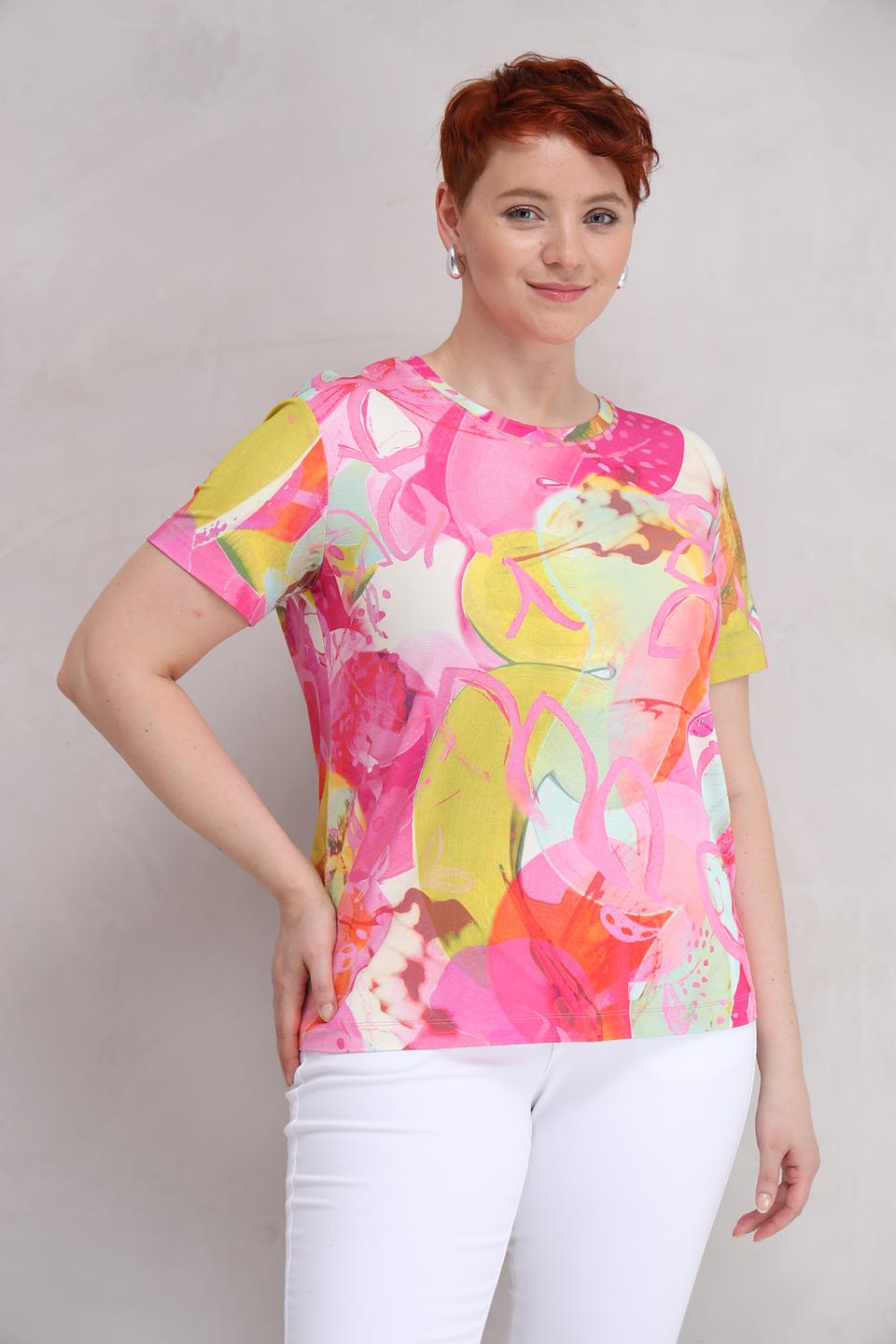 Футболка Lecomte с абстрактным принтом