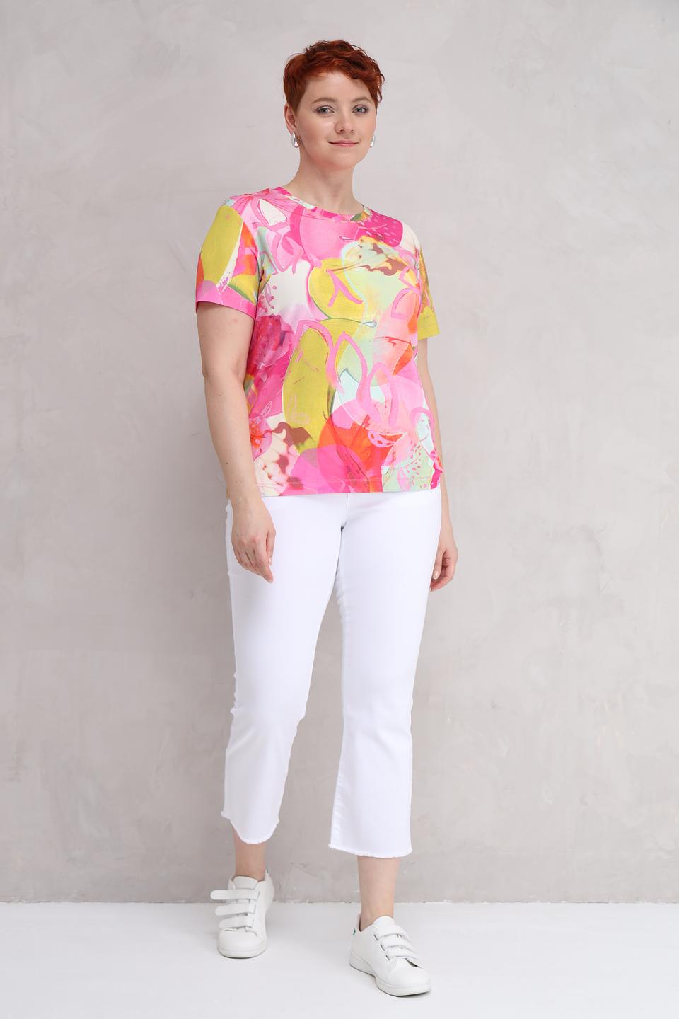 Футболка Lecomte с абстрактным принтом