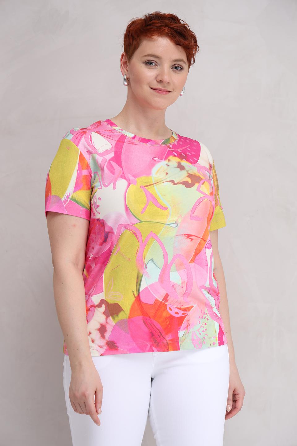 Футболка Lecomte с абстрактным принтом