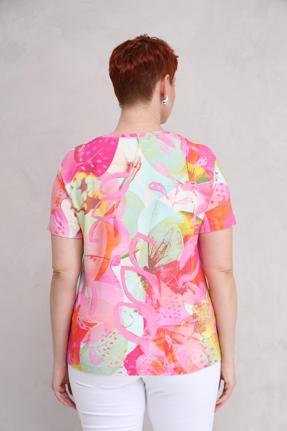 Футболка Lecomte с абстрактным принтом