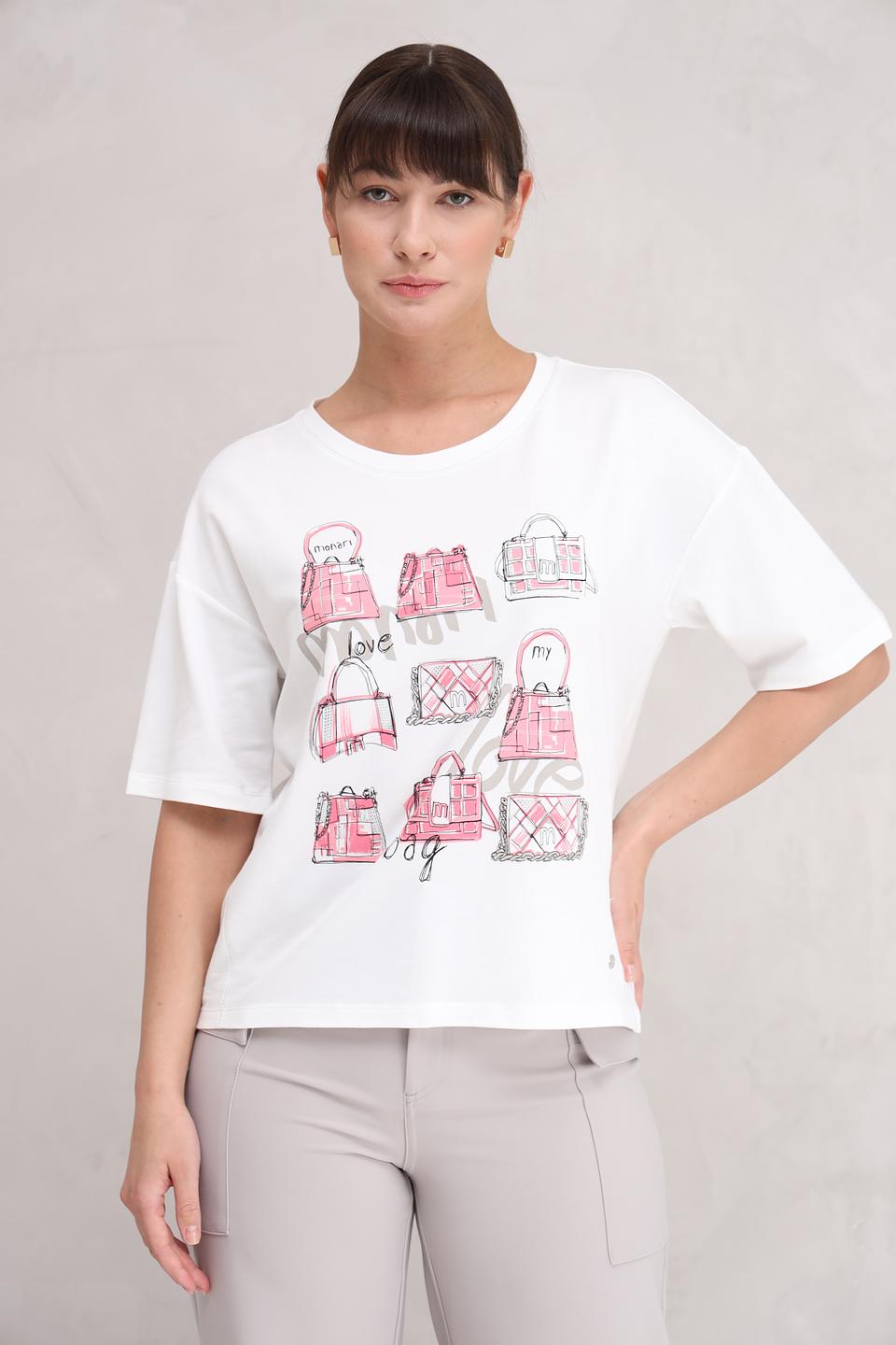 Футболка Monari с принтом сумок