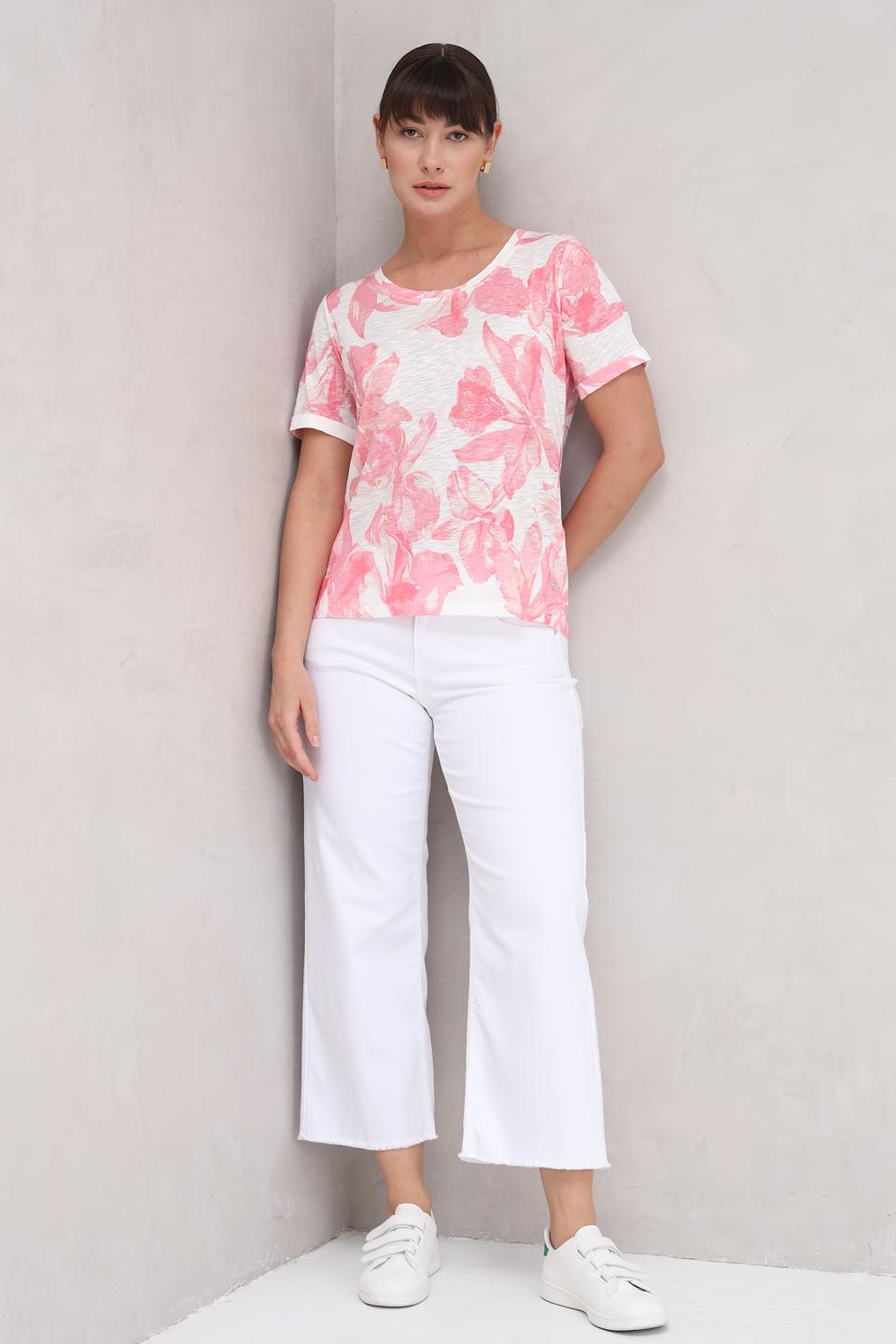 Футболка Monari с цветочным принтом