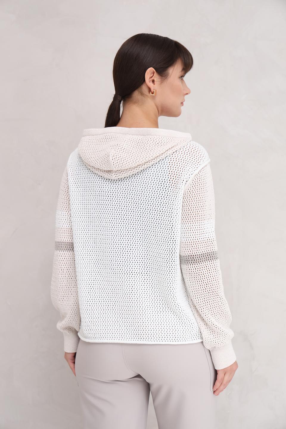 Пуловер Monari с ажурной вставкой