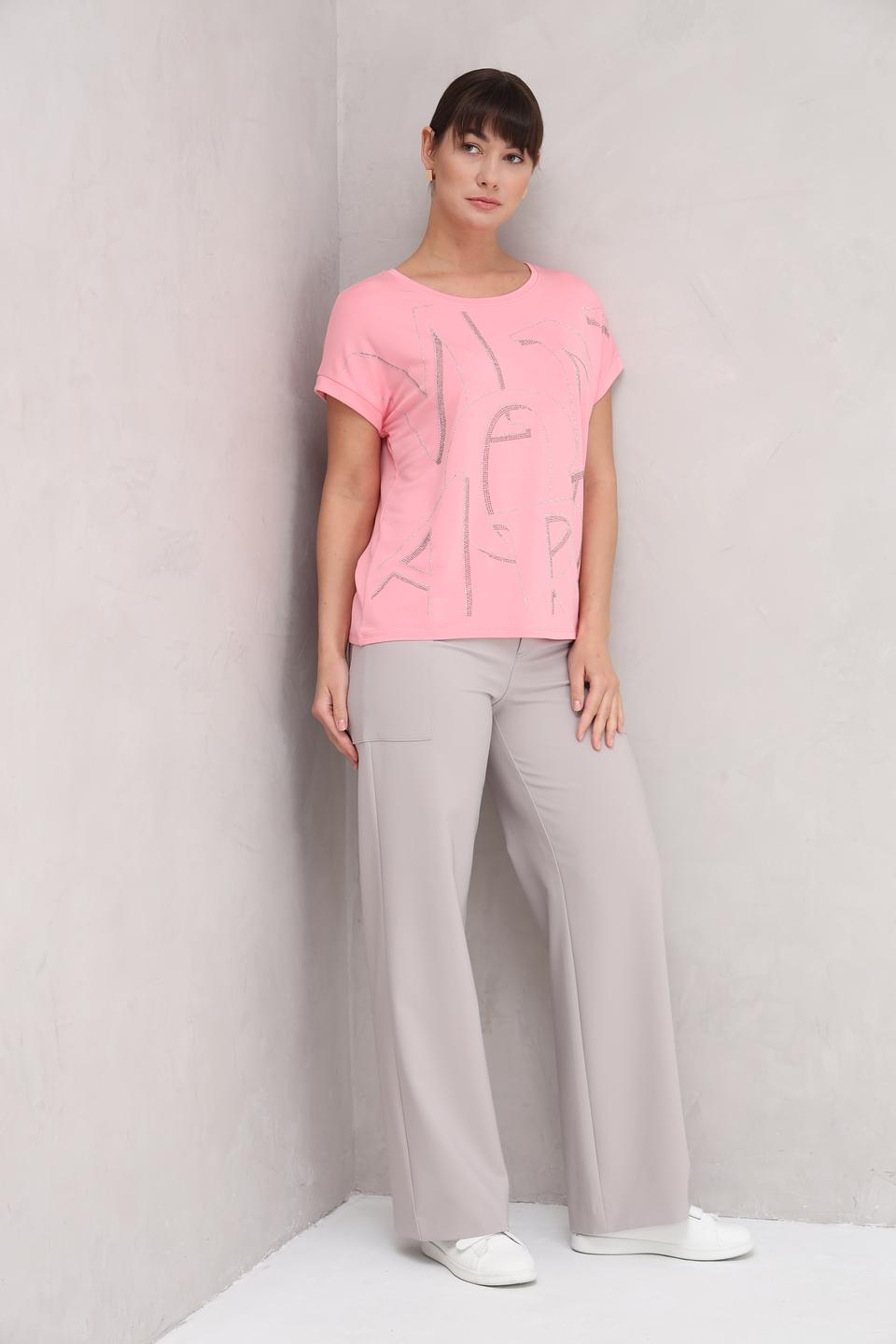 Футболка Monari с декором розовый