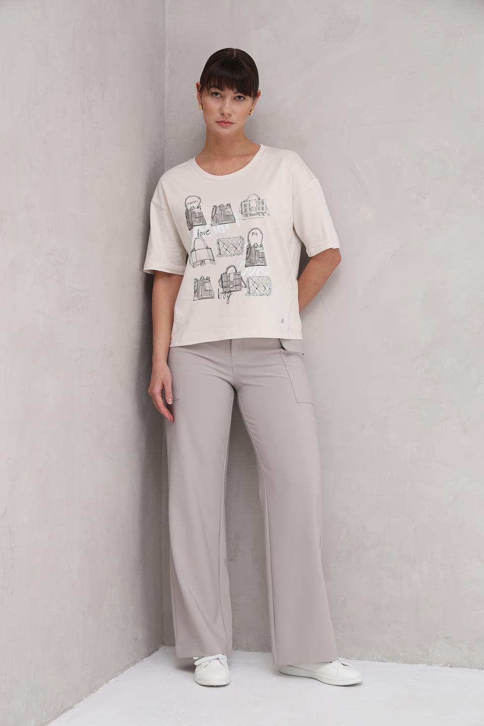 Футболка Monari с принтом сумок