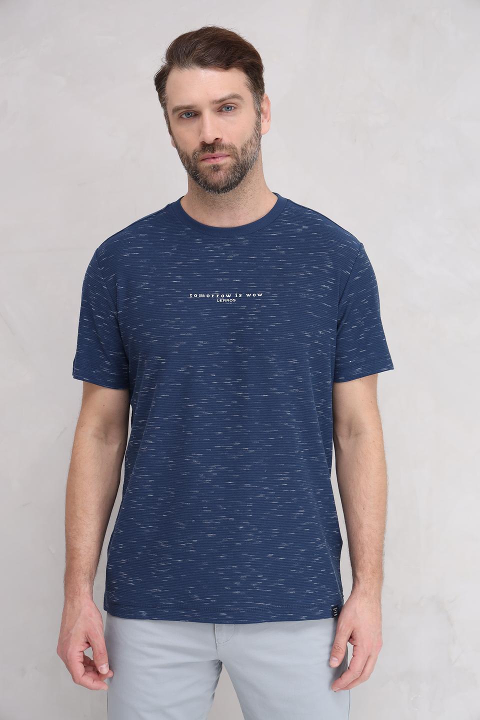 Футболка Lerros с принтом синяя