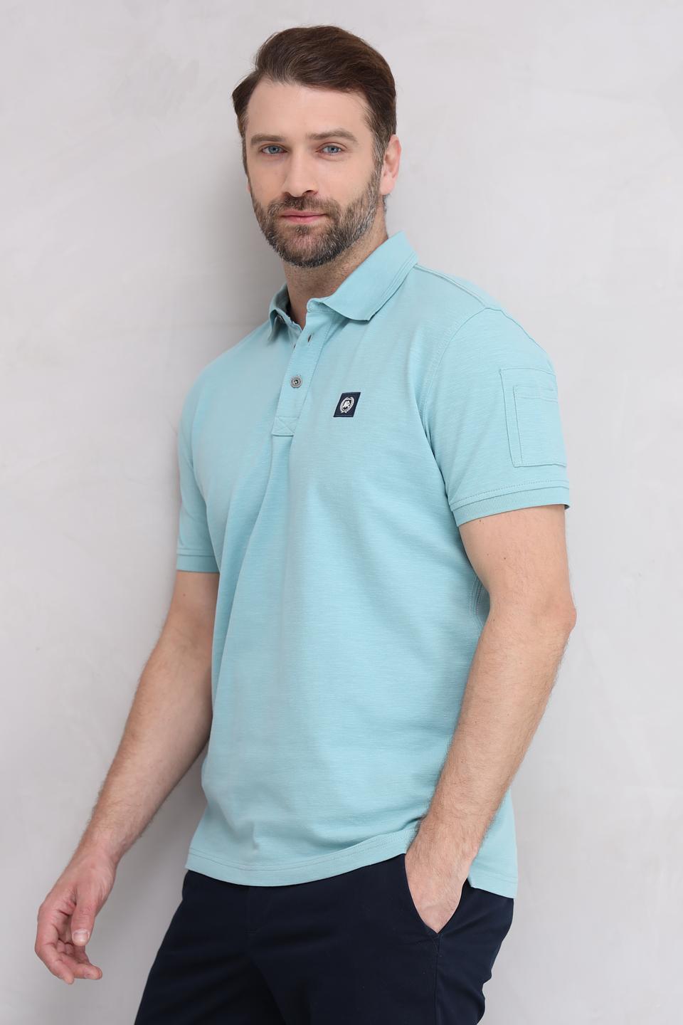 Поло Lerros бирюзовый