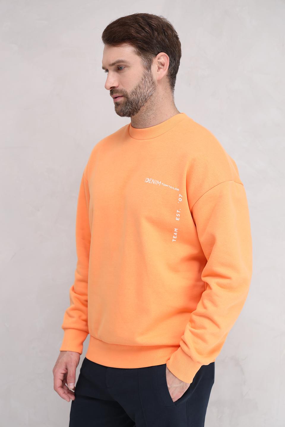 Джемпер Tom Tailor denim оранжевый