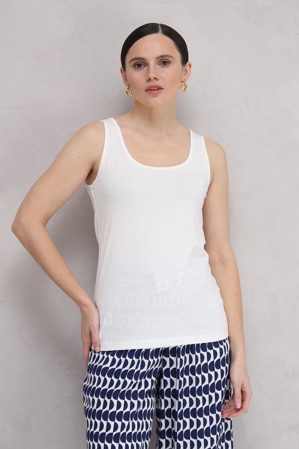 Топ Tom Tailor базовый белый