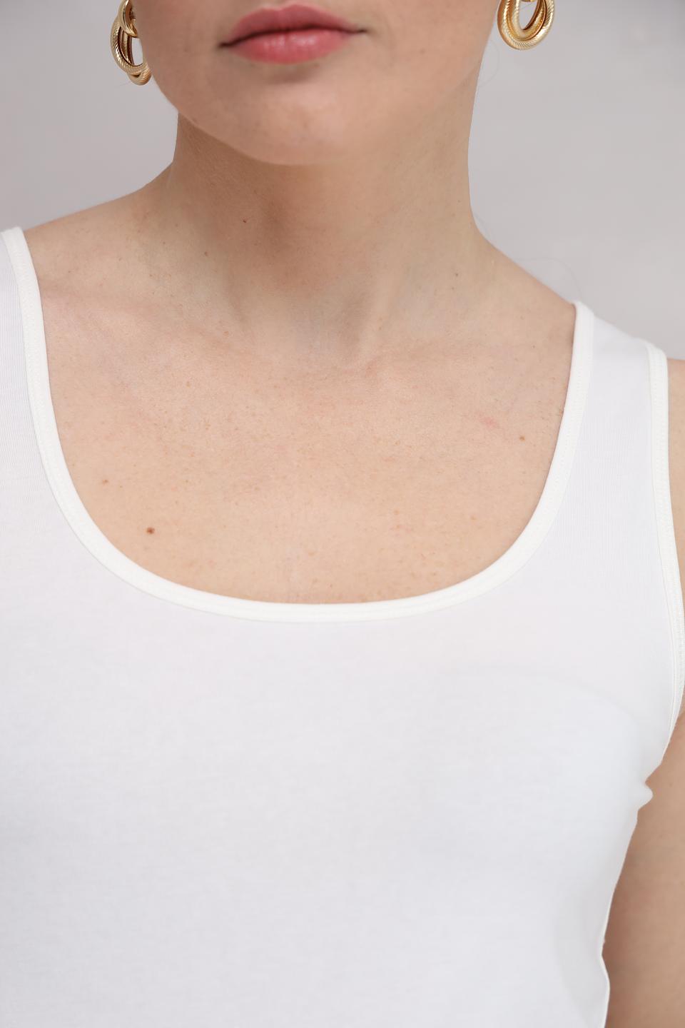 Топ Tom Tailor базовый белый