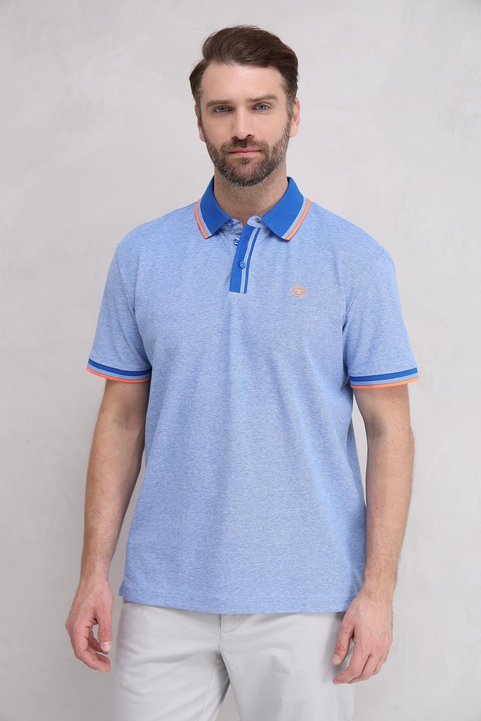 Поло Tom Tailor мужское голубое