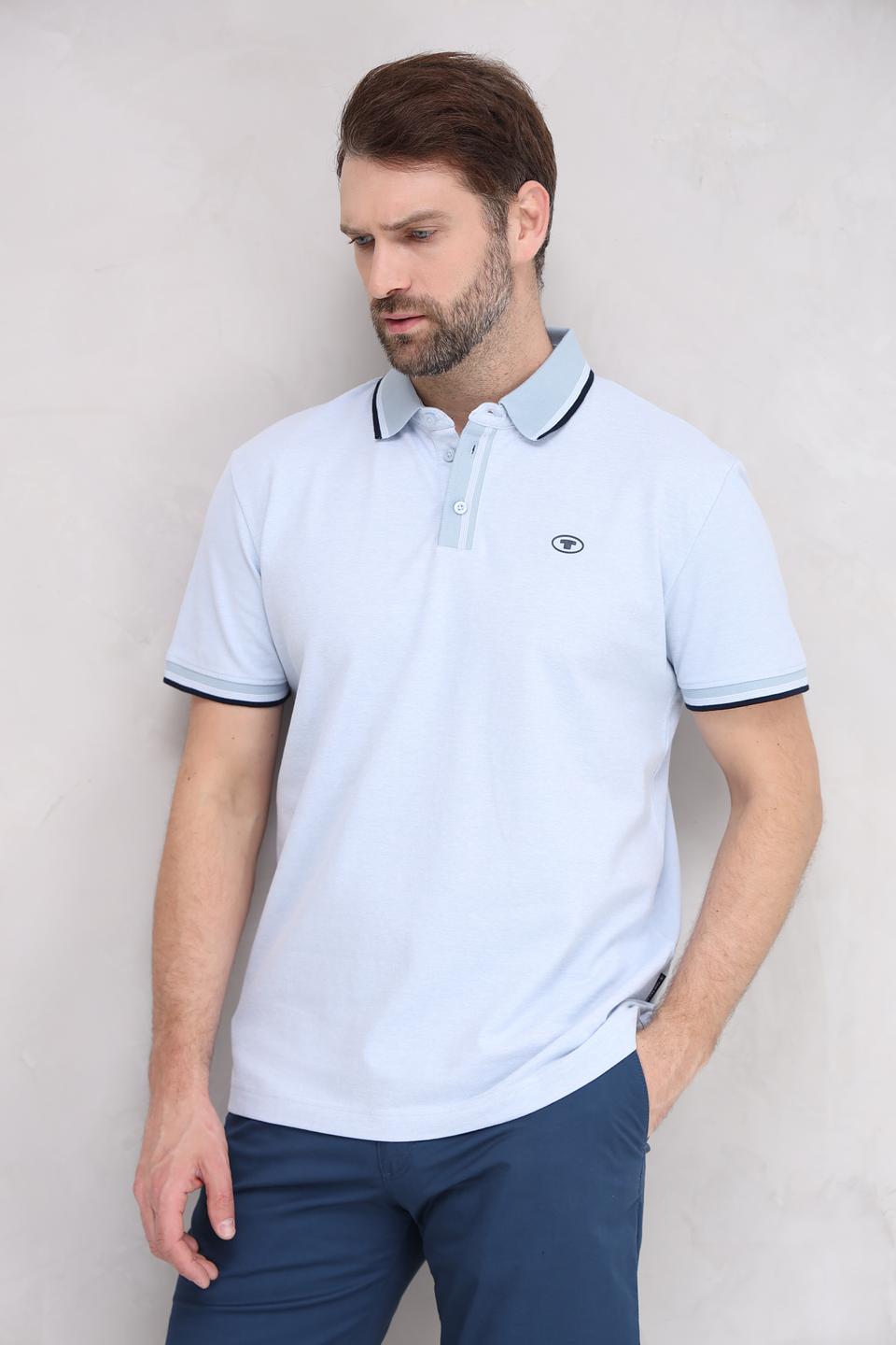 Поло Tom Tailor мужское светло-голубое