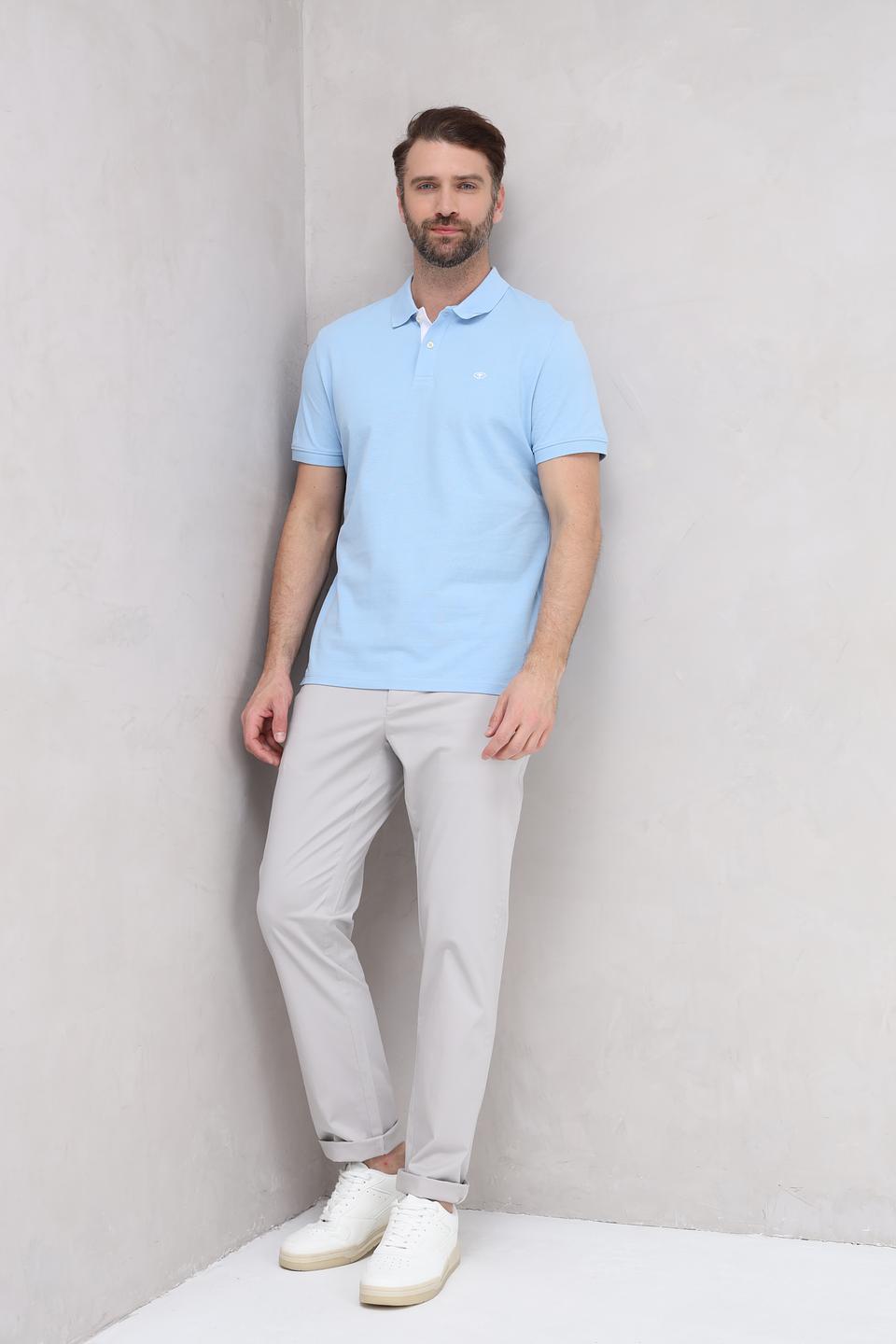 Поло Tom Tailor голубое