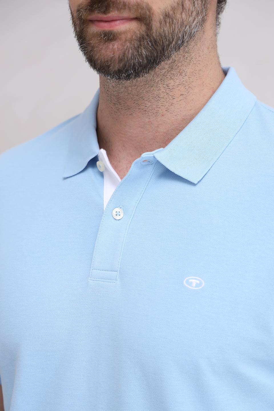 Поло Tom Tailor голубое