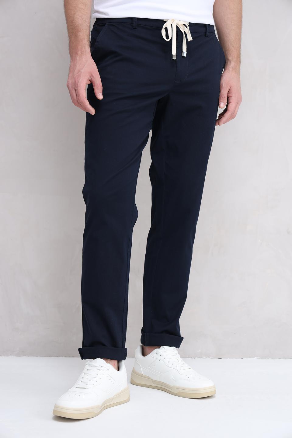 Брюки Basefield темно-синие с поясом