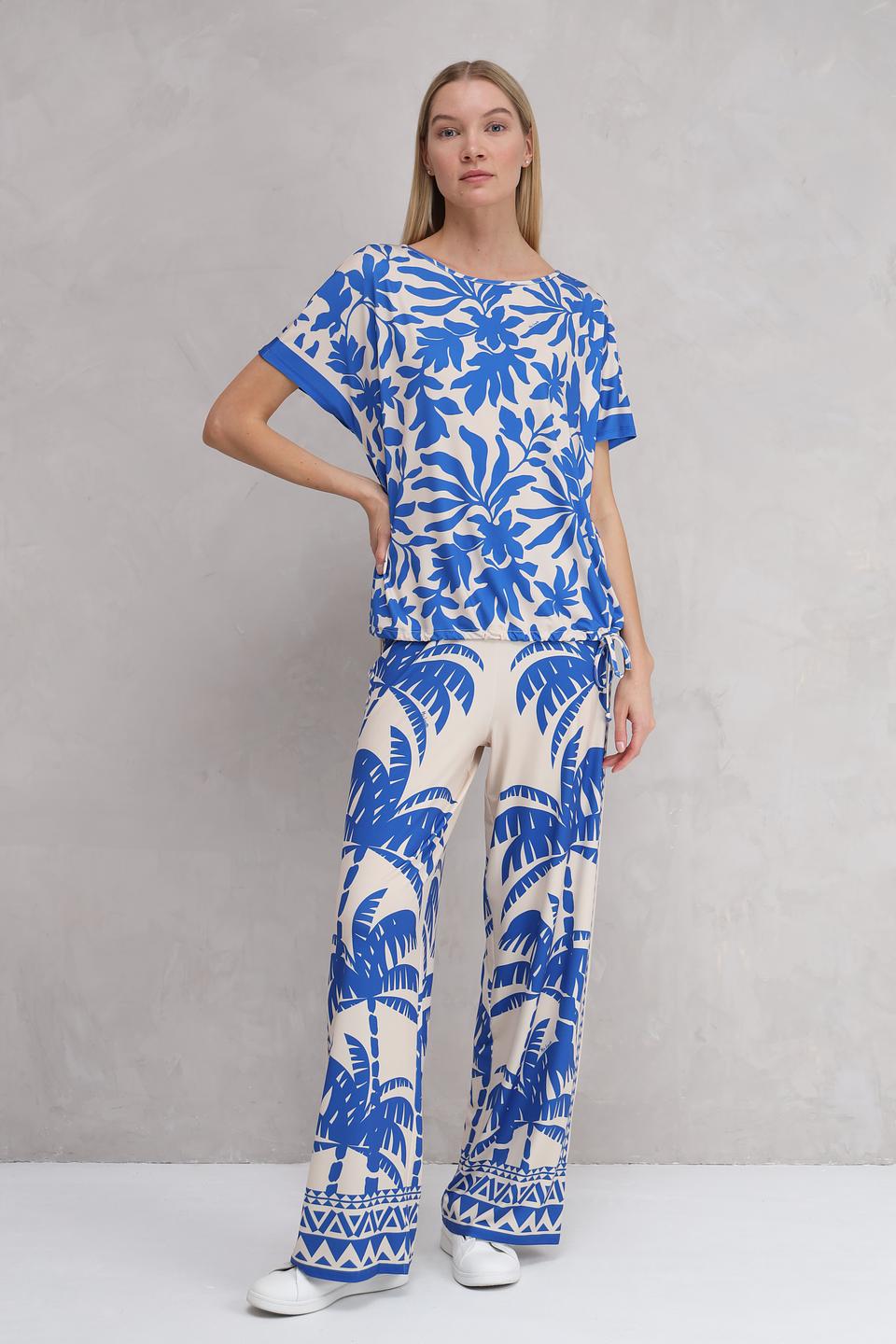 Блуза Miss Lagotte с цветочным принтом