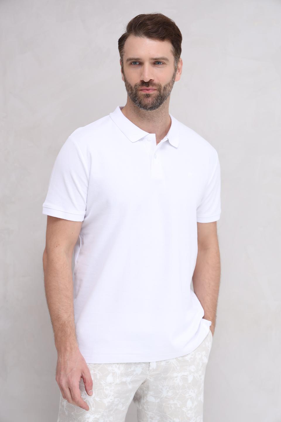 Поло Basefield мужское белое