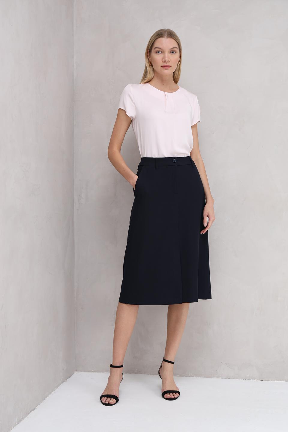 Юбка Gardeur классическая тёмно-синяя