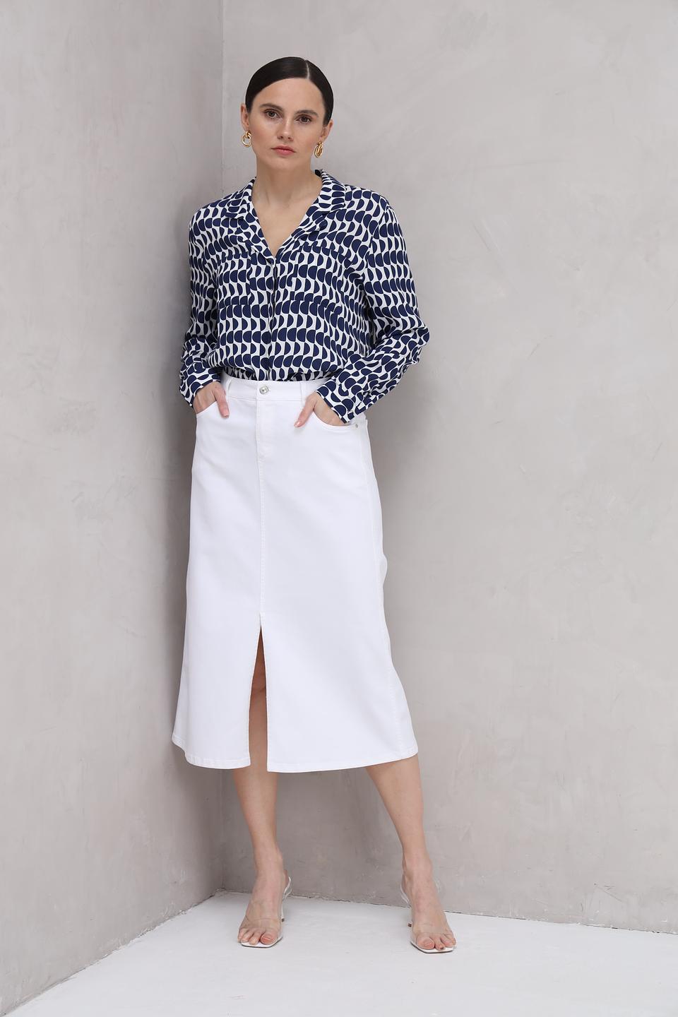 Блуза Olsen с геометрическим принтом